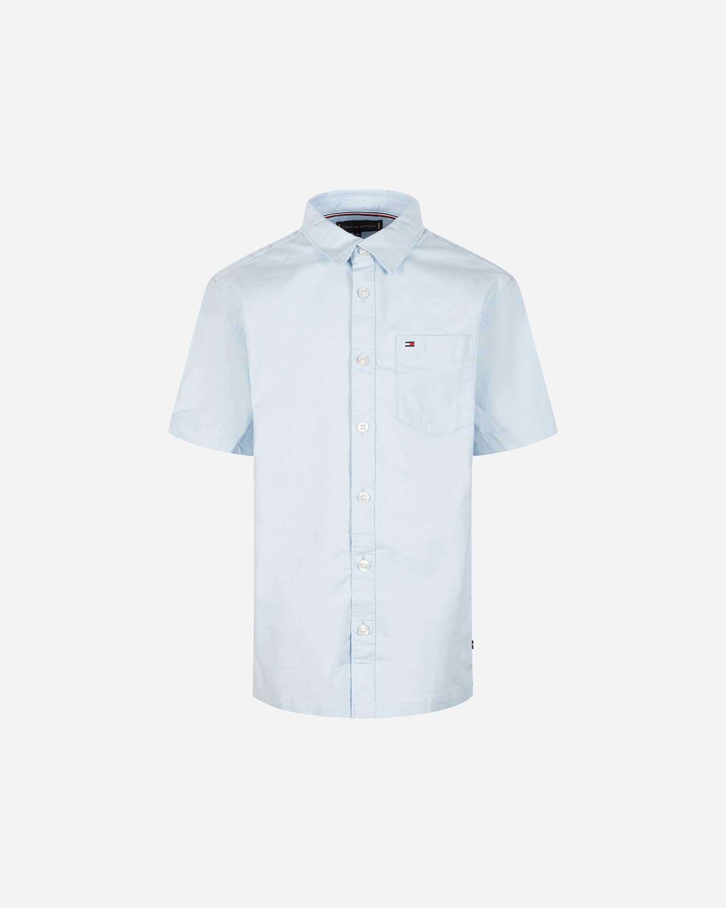 Camicia TOMMY HILFIGER SOLID OXFORD JR - Blu - 0 | Cisalfa Sport
